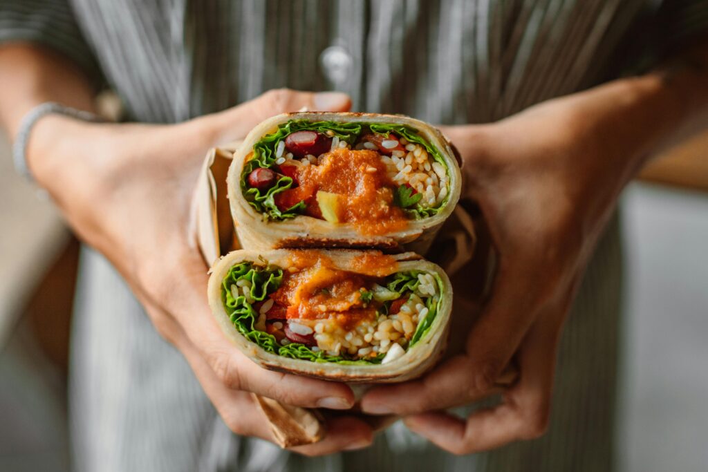 Veggie Hummus Wrap
